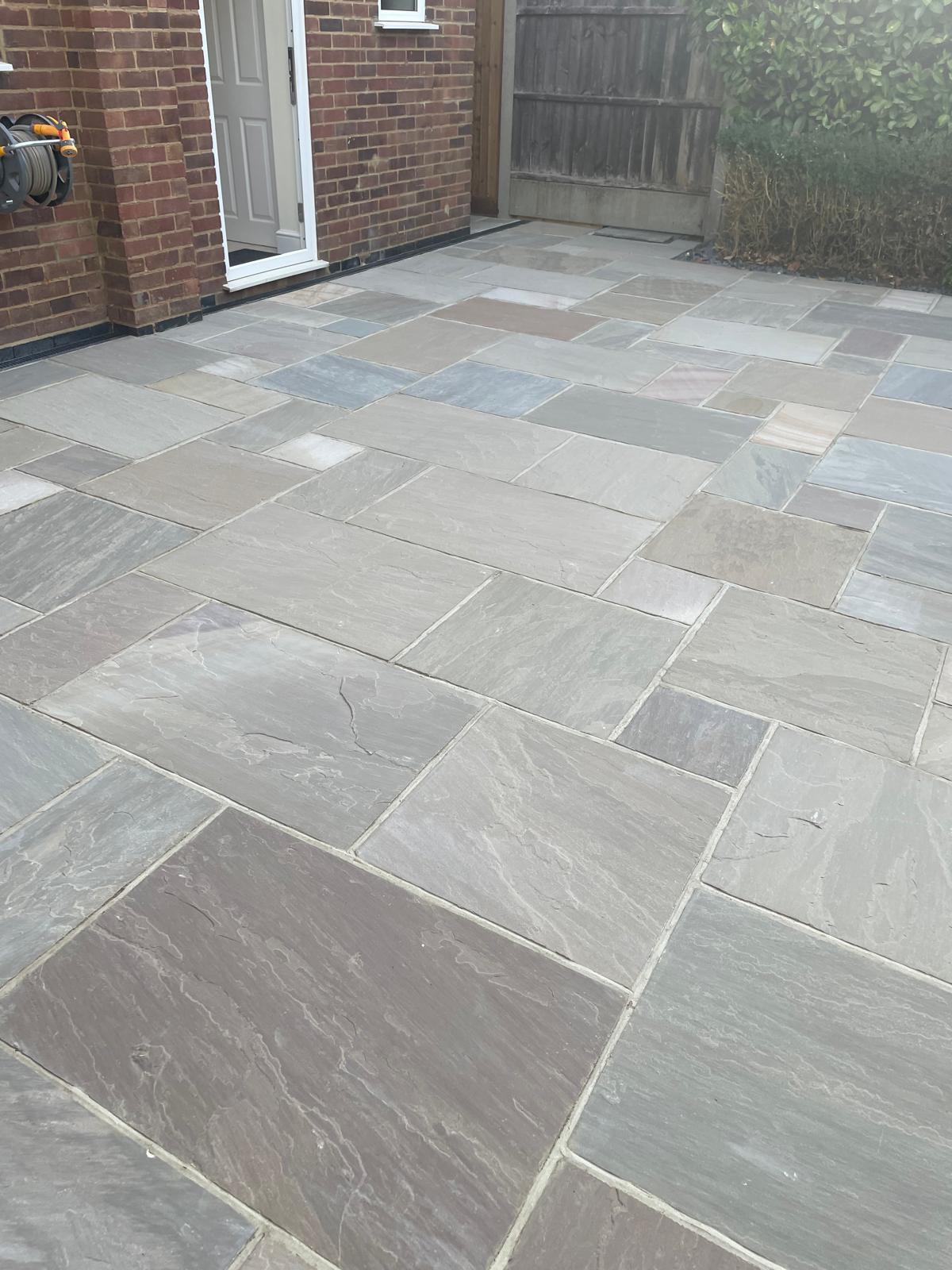 Raj Blend Indian Sandstone Patio &ndash; Patios in Upminster, image 2