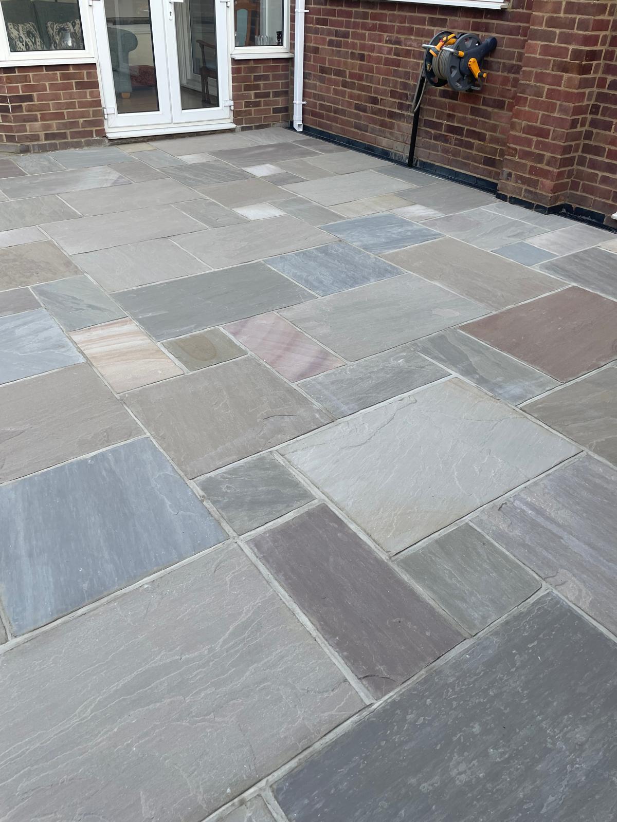Raj Blend Indian Sandstone Patio &ndash; Patios in Upminster, image 3