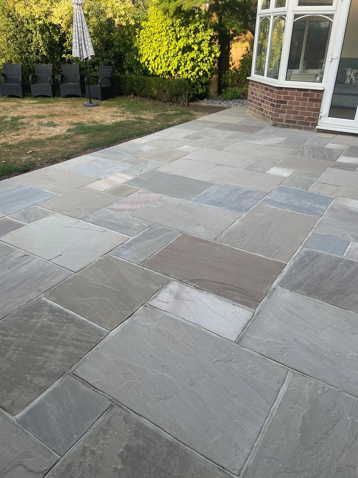 Raj Blend Indian Sandstone Patio &ndash; Patios in Upminster, image 4