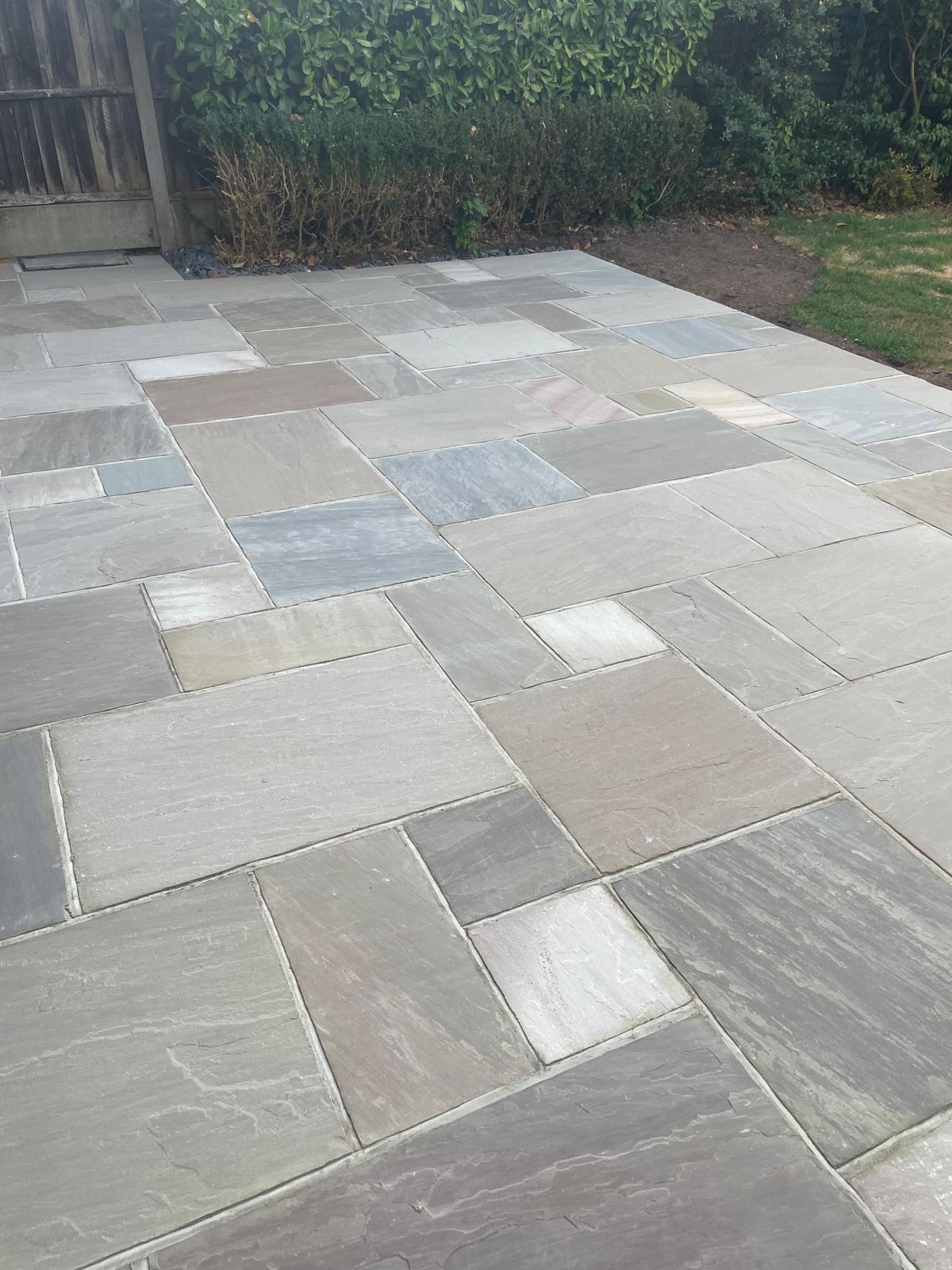 Raj Blend Indian Sandstone Patio in Upminster